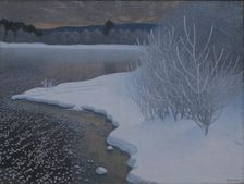 Hoar-Frost on Ice, 1901. Creator: Fjaestad; Gustaf (1868-1948)