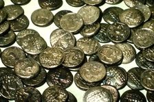 Hoard of Celtic Coins, (some copy Greek originals) found in Hungary, Silver, 1st Century BC