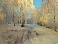 Hoarfrost 1900. Artist: Vasili Baksheyev