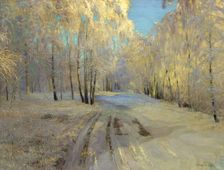 Hoarfrost 1900. Artist: Vasili Baksheyev