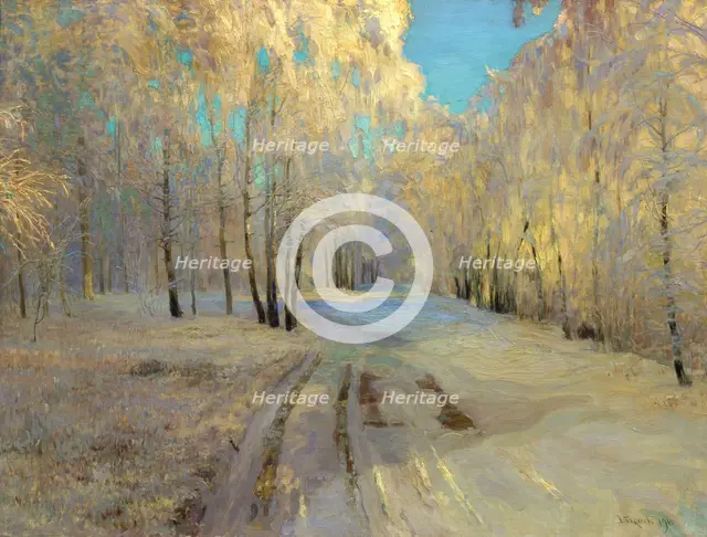 'Hoarfrost', 1900.  Artist: Vasili Baksheyev