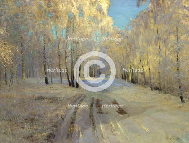 'Hoarfrost', 1900.  Artist: Vasili Baksheyev