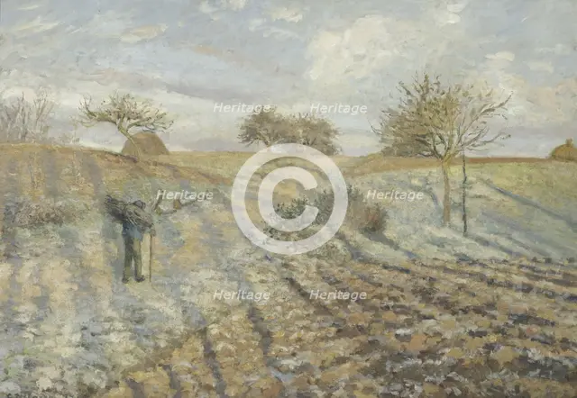 Hoarfrost (Gelée blanche). Artist: Pissarro, Camille (1830-1903)