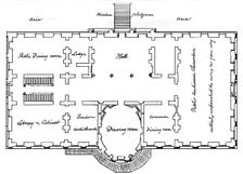 Hoban's original plans for the White House, 18th century (1908)