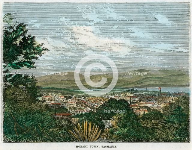 'Hobart Town, Tasmania', Australia, c1880. Artist: Unknown