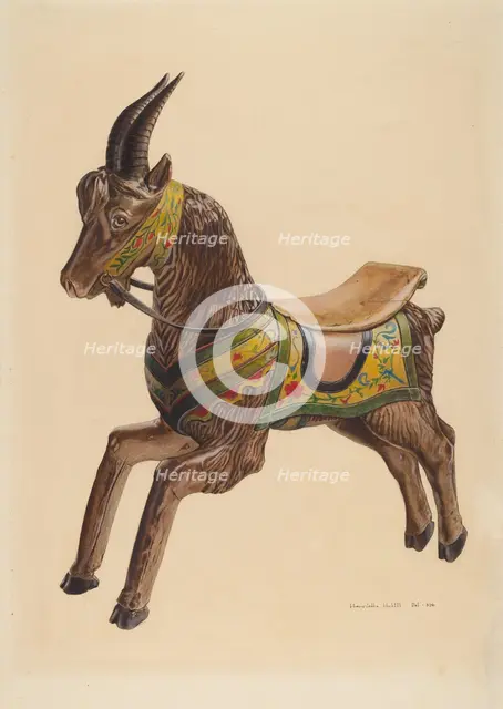 Hobby Goat, c. 1939. Creator: Henrietta S. Hukill.