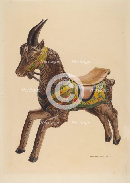 Hobby Goat, c. 1939. Creator: Henrietta S. Hukill.