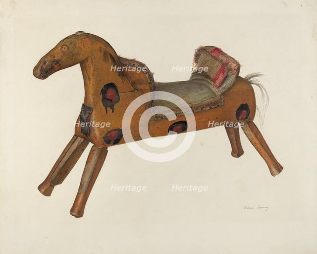 Hobby Horse, 1935/1942. Creator: Mina Lowry.