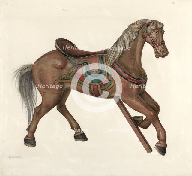 Hobby Horse, 1935/1942. Creator: Mina Lowry.