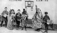 Hobby-horse May Day ceremonies, Somerset, c1922