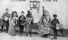 Hobby-horse May Day ceremonies, Somerset, c1922