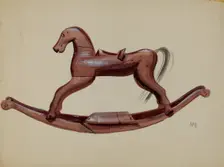 Hobby Horse Toy, 1935/1942. Creator: Raoul Du Bois
