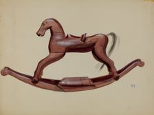 Hobby Horse Toy, 1935/1942. Creator: Raoul Du Bois