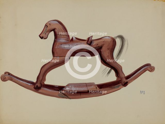 Hobby Horse Toy, 1935/1942. Creator: Raoul Du Bois.
