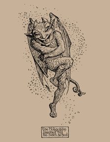 Hobgoblin. Illustration from The Pink Fairy Book by Andrew Lang, 1904
