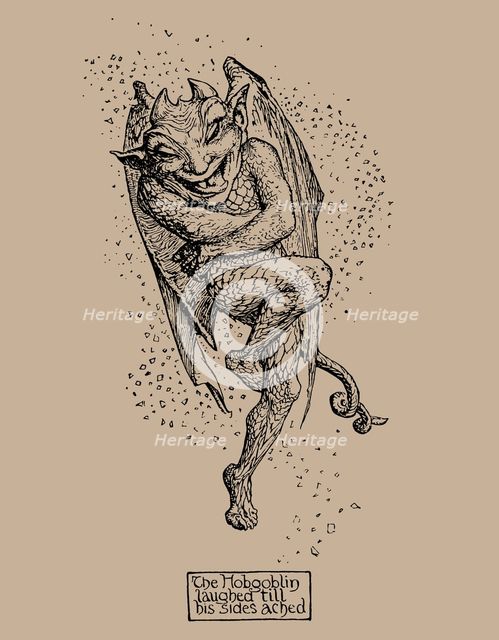 Hobgoblin. Illustration from The Pink Fairy Book by Andrew Lang, 1904.