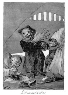 Hobgoblins 1799. Artist: Francisco Goya