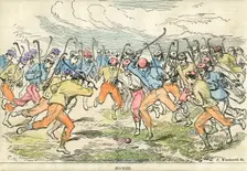 Hockey 19th century(?).Artist: F Wentworth