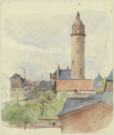 Höchst castle, 19th century. Creator: Jakob Becker