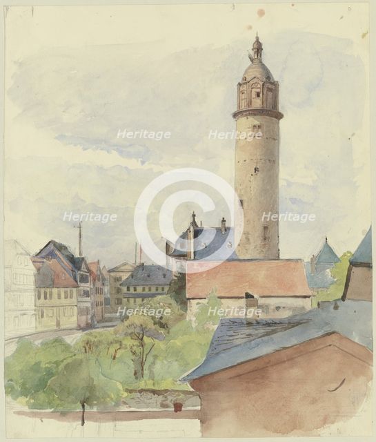 Höchst castle, 19th century. Creator: Jakob Becker.