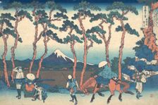 Hodogaya on the Tokaido (Tokaido Hodogaya), from the series Thirty-six Views of Mou..., ca. 1830-32. Creator: Hokusai