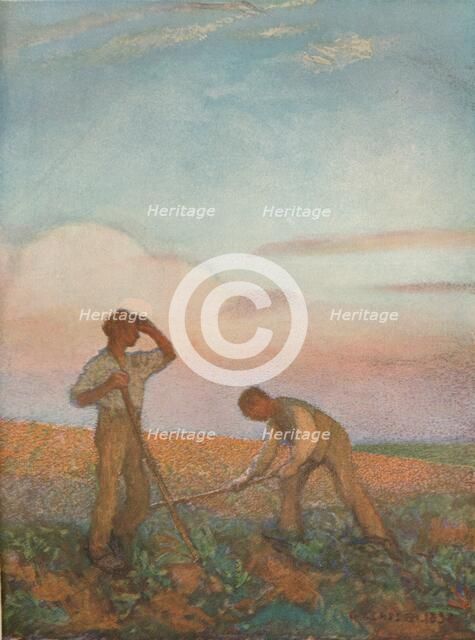 Hoeing, c1872-1911, (1911). Artist: George Clausen