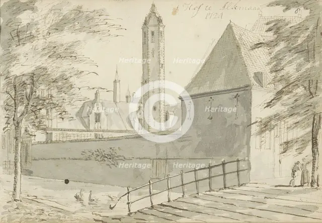 Hof van Sonoy in Alkmaar, 1724. Creator: Abraham Meyling.