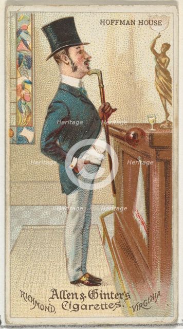 Hoffman House, from World's Dudes series (N31) for Allen & Ginter Cigarettes, 1888., 1888. Creator: Allen & Ginter.