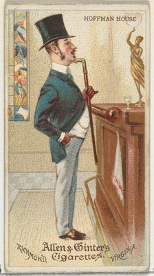 Hoffman House, from World's Dudes series (N31) for Allen & Ginter Cigarettes, 1888., 1888. Creator: Allen & Ginter