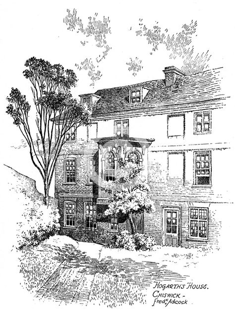 Hogarth's House, Chiswick, 1912. Artist: Frederick Adcock