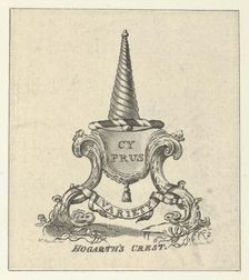 Hogarth's Crest, ca. 1790. Creator: John Barlow