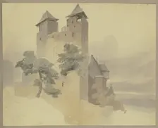 Hohlenfels castle, c1840-1890. Creator: Carl Theodor Reiffenstein
