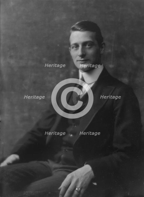 Hohner, Mr., portrait photograph, 1916. Creator: Arnold Genthe.