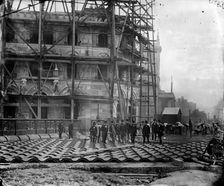 Holborn Viaduct, Camden, London, looking west, 1869. Artist: Henry Dixon
