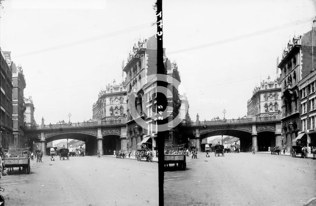 Holborn Viaduct, City of London, c1870-1900. Artist: York & Son