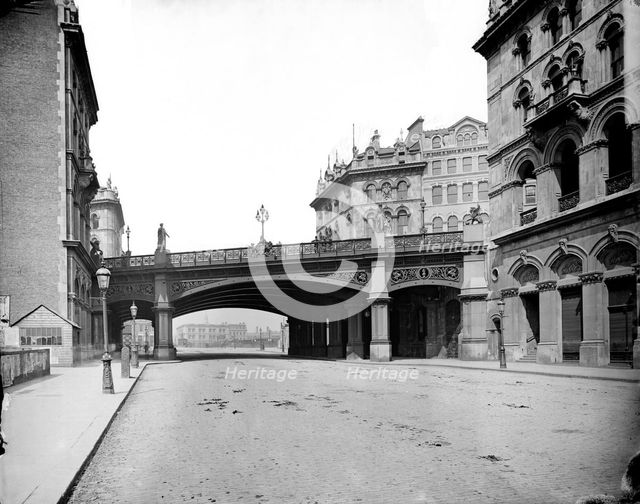 Holborn Viaduct, City of London, c1870-1900. Artist: York & Son
