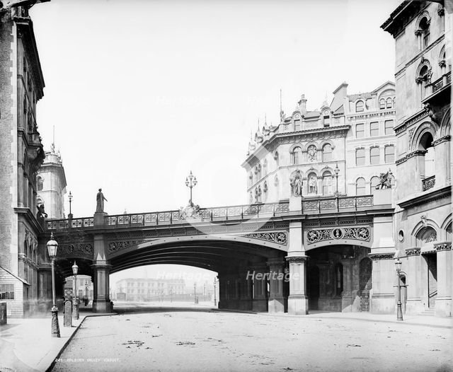 Holborn Viaduct, City of London, c1870-1900. Artist: York & Son