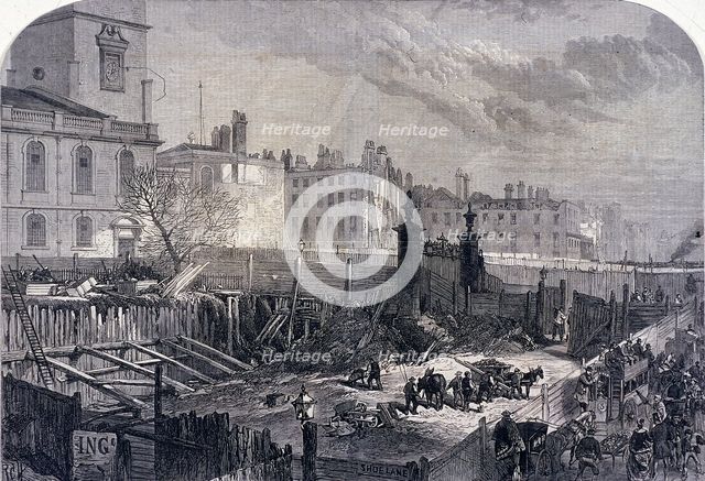 Holborn Viaduct, London, 1867. Artist: RCH