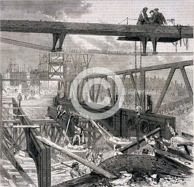 Holborn Viaduct, London, 1869. Artist: CC