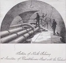 Holborn Viaduct, London, 1871. Artist: Anon