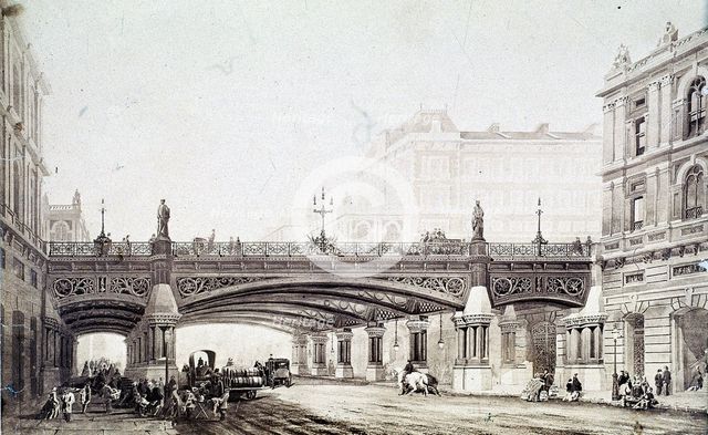 Holborn Viaduct, London, c1865. Creator: William Haywood.