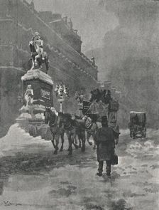 Holborn Circus - A Winter's Morning, 1891. Creator: William Luker