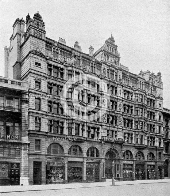 Holborn front of the Birkbeck Bank, London, 1904. Artist: Unknown