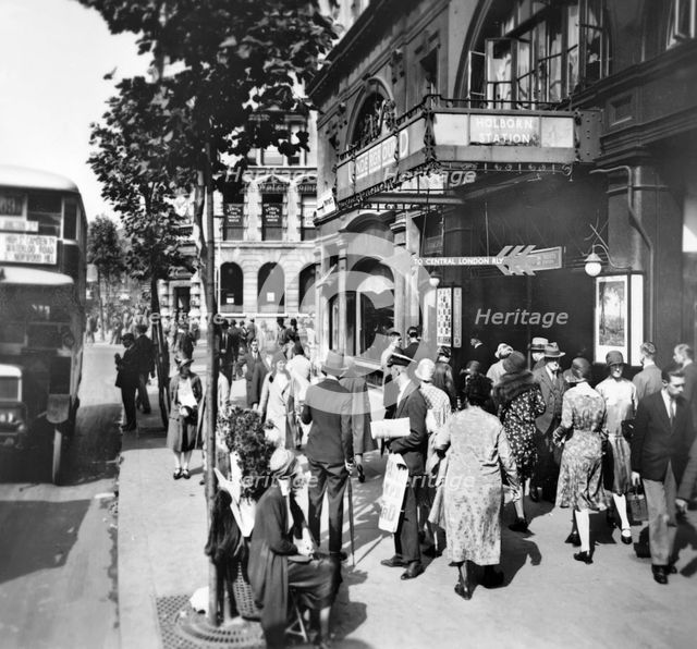 Holborn Station, London, c1920s. Creator: George Davison Reid.