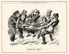 Hold On, John! Punch, 2 April 1898 Creator: John Tenniel