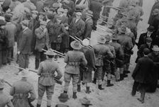 Holding strikers in check, Lawrence, Massachusetts, 1912. Creator: Bain News Service