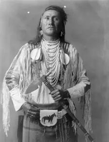 Holds The Enemy, c1908. Creator: Edward Sheriff Curtis