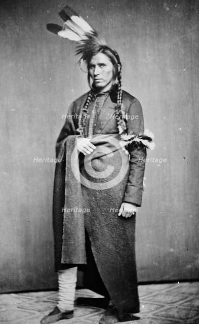 Hole-in-the-Day (Younger). Chippewa, Indian delegate, 1864. Creator: Unknown.