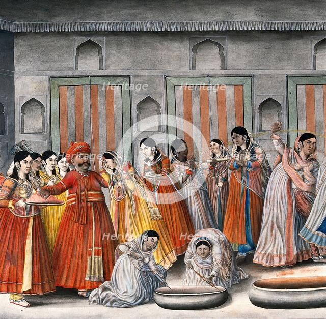 Holi festival, 19th century? Creator: Unknown.
