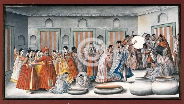 Holi festival, 19th century? Creator: Unknown.